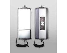 VERSUS Westcoast stainless steel mirror with heated glass & lamp inc globes