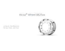 ALCOA BRAND Alloy wheel 22.5 x 8.25 x 335 PCD 146mm offset 32.8 mm stud hole. Part No 882517