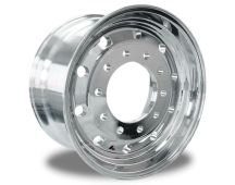 ALCOA Offset alloy wheel polished outside  9" x  22.5" x 285.75mm PCD 10 stud inset 79.25. Part No89U631 (alt JW 900285106P OE)