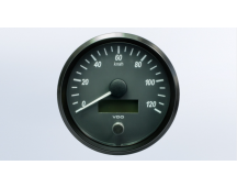 SingleViu BRAND 120kph speedometer - Black. Part No Q43-1205-001
