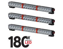 One 180W Quad Optic Led Linear Driving Lights Clear Lens Spread
