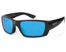 Tonic Sunglasses Rise Black Frame Glass Blue Photochromic Lens. Product code TRISBLKBLMIRRG2