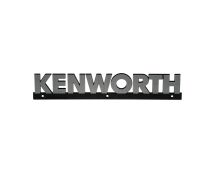 GENUINE KENWORTH Nameplate "KENWORTH" name black and silver. Part No K281-1348