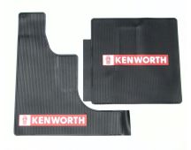GENUINE KENWORTH rubber floor mats with Kenworth logo to suit T610. Part No KTT610