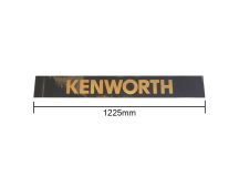 KENWORTH Electrostatic windscreen decal  black and gold 1225mm X 165mm to suit cab over models with split/curved screens