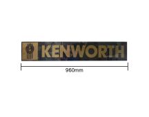 GENUINE KENWORTH Electrostatic windscreen decal black and gold 960mm X 165mm for cab over models with split screens. Part No PPT2DE0013KW