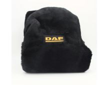 GENUINE DAF Lambswool seat cover black for drivers side with DAF logo to suit CF/XF models 2012 onwards. Part No SDXFDAFBRSB