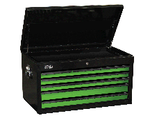 Tool Box Black/Green 7 Drawer Custom Sumo