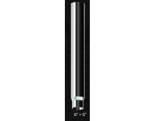 CSC SILVERBACK  Chrome exhaust stack 6" reducing to 5" x 60" straight cut (1525 mm) Part No SRS6560AP-650*