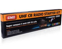 GME BRAND 5 watt FM Modulation UHF CB radio starter kit with the latest DSP processing. Part No TX3100VP