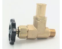 Brass truck valve with round tap