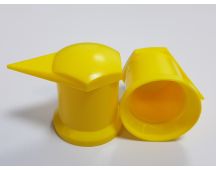 TRP BRAND Wheel nut cover and indicators yellow (20) to suit 32mm long wheel nuts and most Euro trucks DAF Iveco Benz Etc. Part No TRPWN132YCL