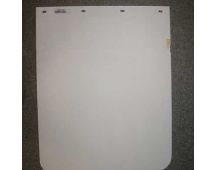 GENERIC Mudflap  plain white made from thermoflex 24" X 30"