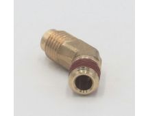 Parker brass 45 degree elbow 1/4" flare to 1/8" flare union fitting