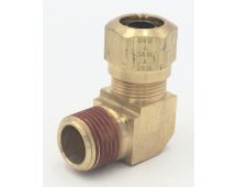 PARKER HANNIFIN Brass 90 degree male elbow 5/8 to 1/2" male NPT fitting. Part No VS269NTA-10-8