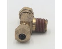 Parker brass male 1/4 tube to 1/4 pipe branch tee fitting