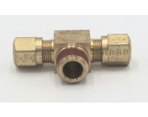 Parker brass male 3/8 tube to 1/2" pipe branch tee fitting