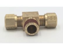 Parker brass male 1/2 tube to 3/8" pipe branch tee fitting