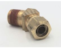 Parker brass 45 degree elbow 5/8 tube to male 1/2" pipe npt fitting