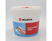 WURTH BRAND Industrial mild cleaning wipes in handy dispensing bucket (150)