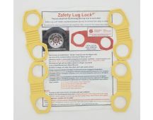 YELLOW ZAFETY Lug lock to suit 33 mm nuts x 285 PCD wheels. Part No ZLL33X89YELLOW